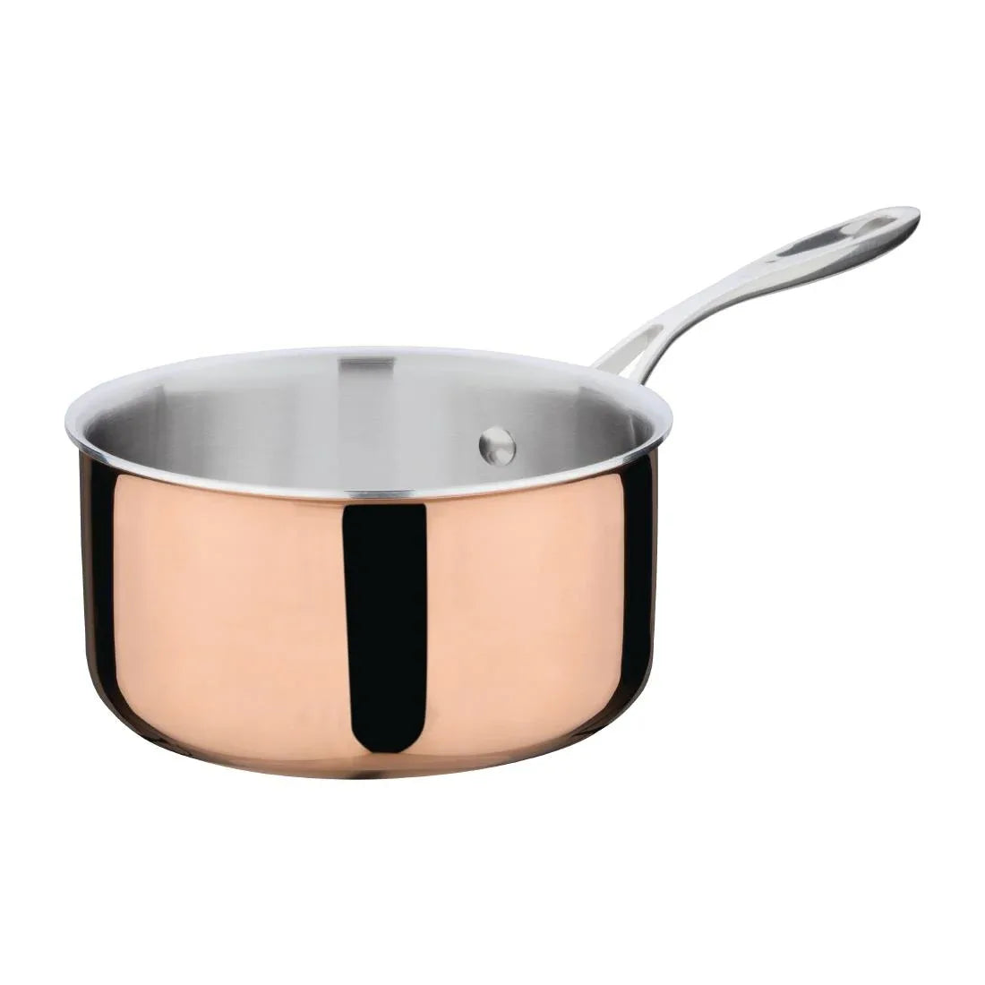 CM675 Vogue Tri Wall Copper Saucepan 180mm - JD Catering Equipment Solutions Ltd