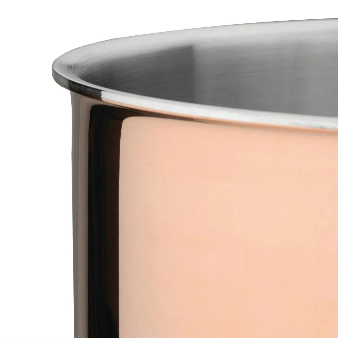 CM675 Vogue Tri Wall Copper Saucepan 180mm - JD Catering Equipment Solutions Ltd
