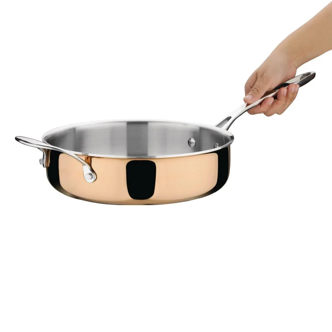 CM676 Vogue Tri Wall Copper Saute Pan 240mm CM676 - JD Catering Equipment Solutions Ltd