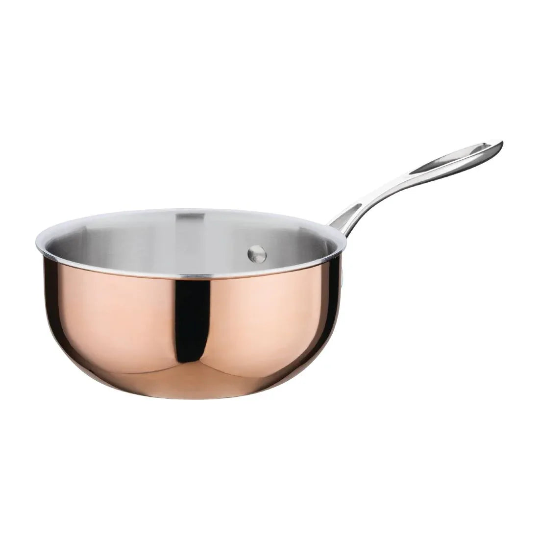 CM677 Vogue Tri Wall Copper Flared Saute Pan 200mm - JD Catering Equipment Solutions Ltd