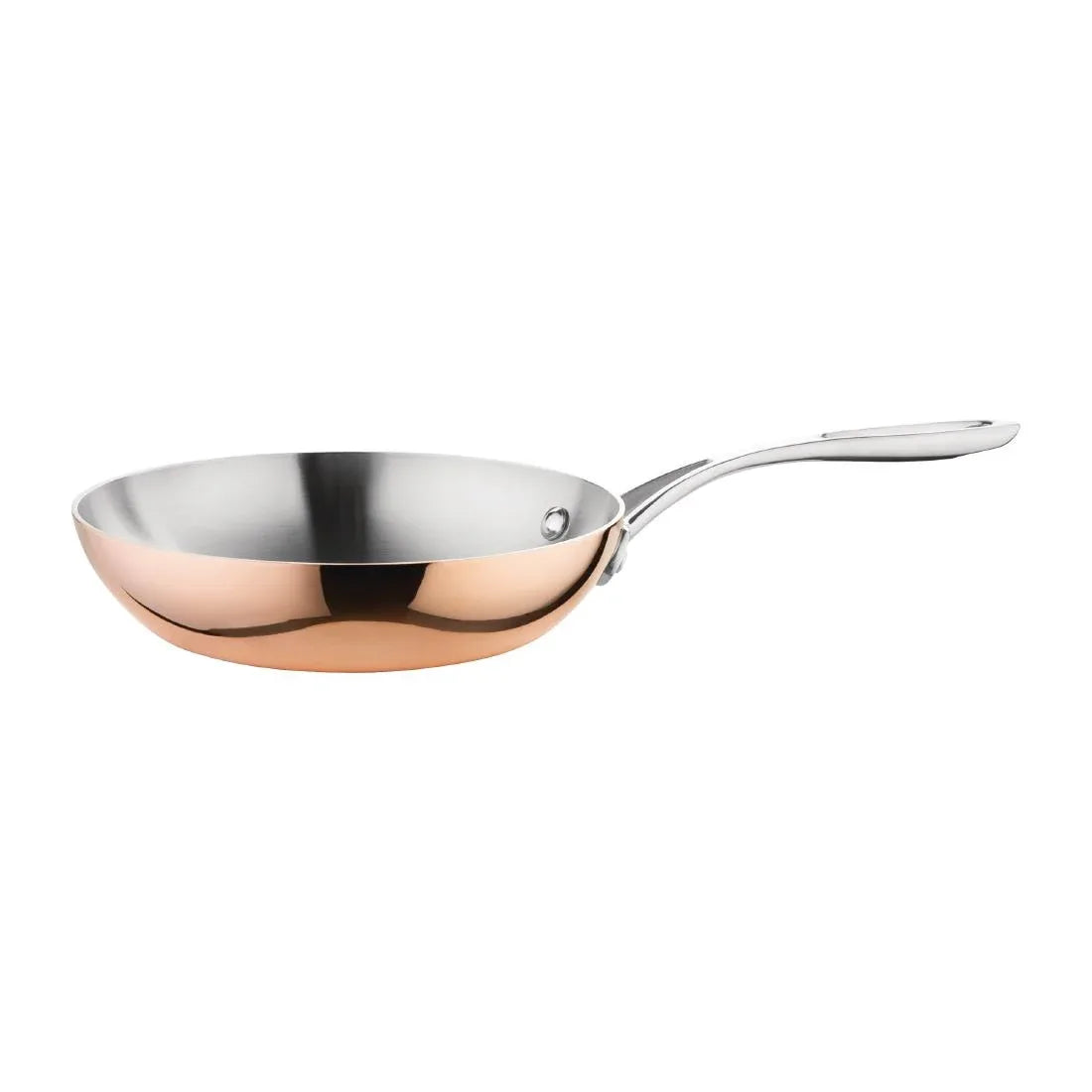 CM678 Vogue Tri Wall Copper Frying Pan 200mm - JD Catering Equipment Solutions Ltd