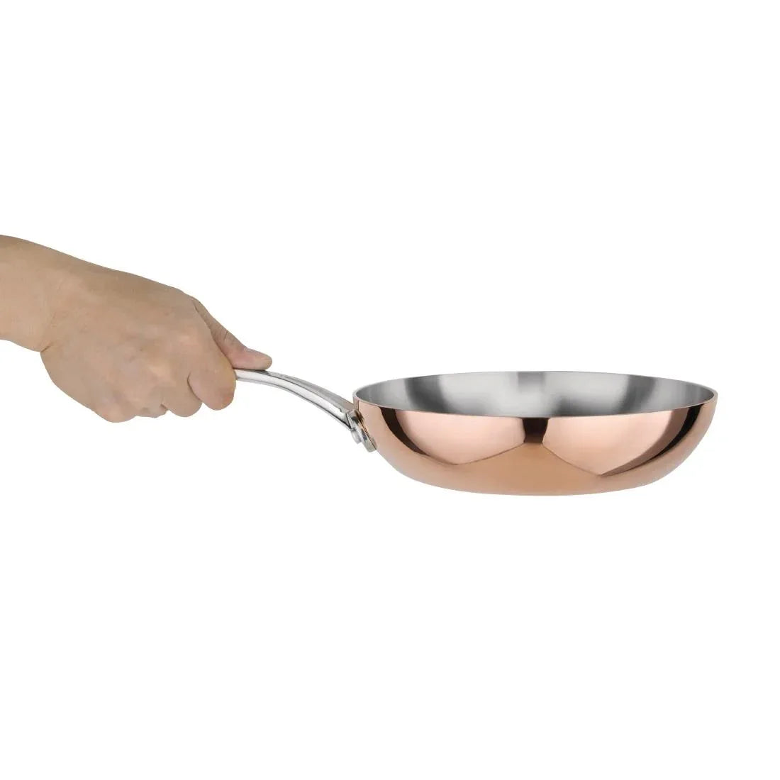 CM678 Vogue Tri Wall Copper Frying Pan 200mm - JD Catering Equipment Solutions Ltd