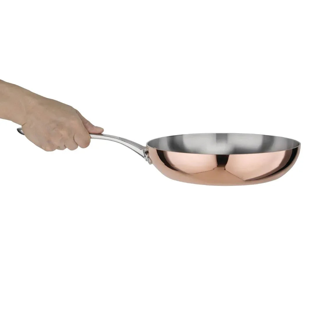 CM679 Vogue Tri Wall Copper Frying Pan 240mm - JD Catering Equipment Solutions Ltd