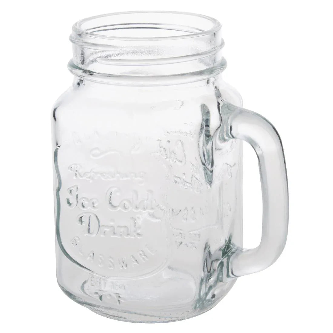 CM698 Olympia Handled Mason Jar 450ml (Pack of 12)