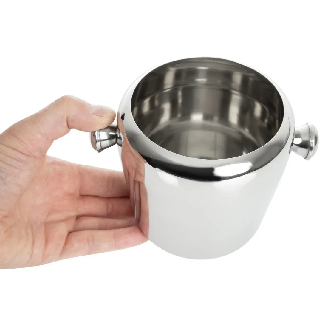CM863 Olympia Mini Ice Bucket Stainless Steel 1Ltr - JD Catering Equipment Solutions Ltd
