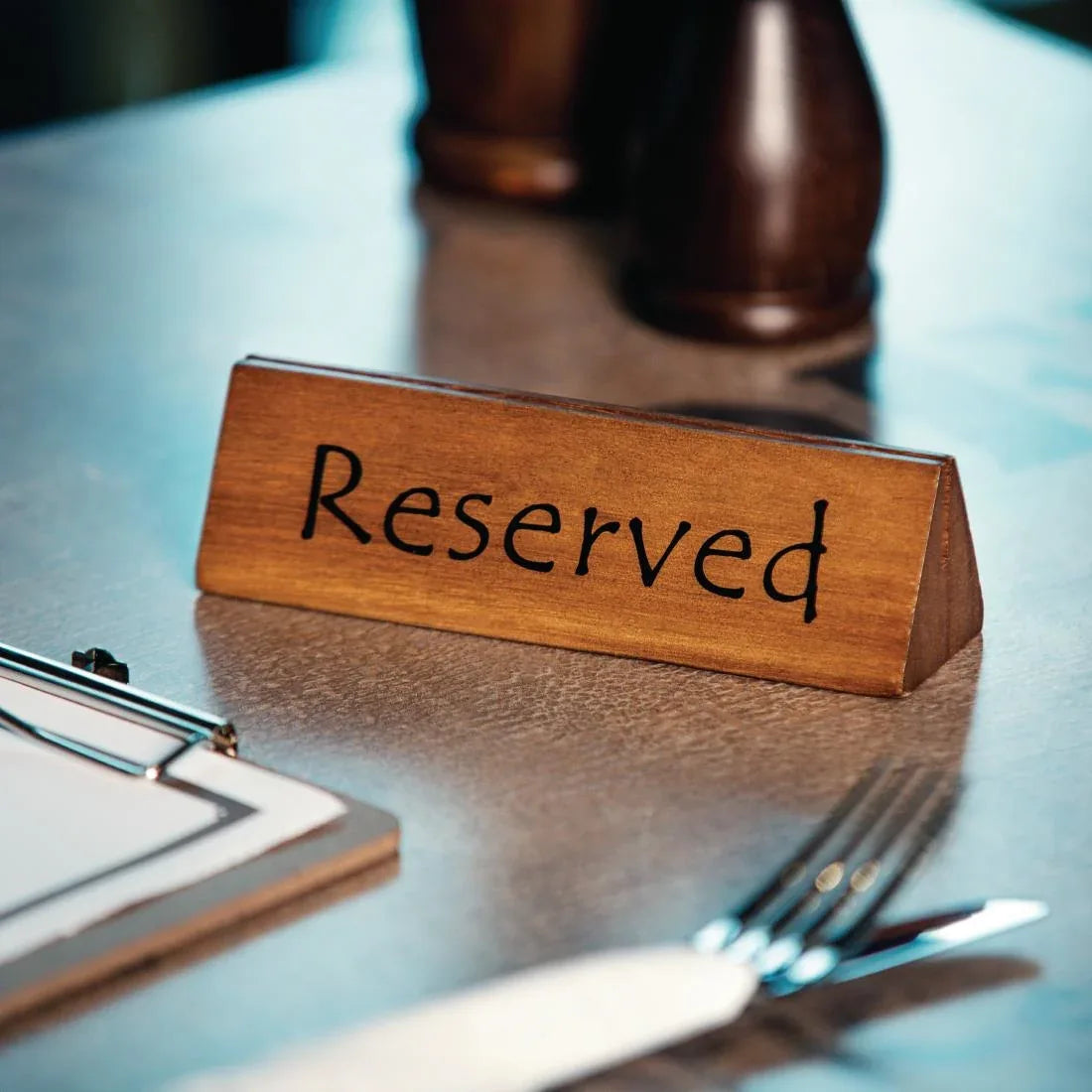 CM921 Olympia Acacia Menu Holder (Pack of 10) - JD Catering Equipment Solutions Ltd