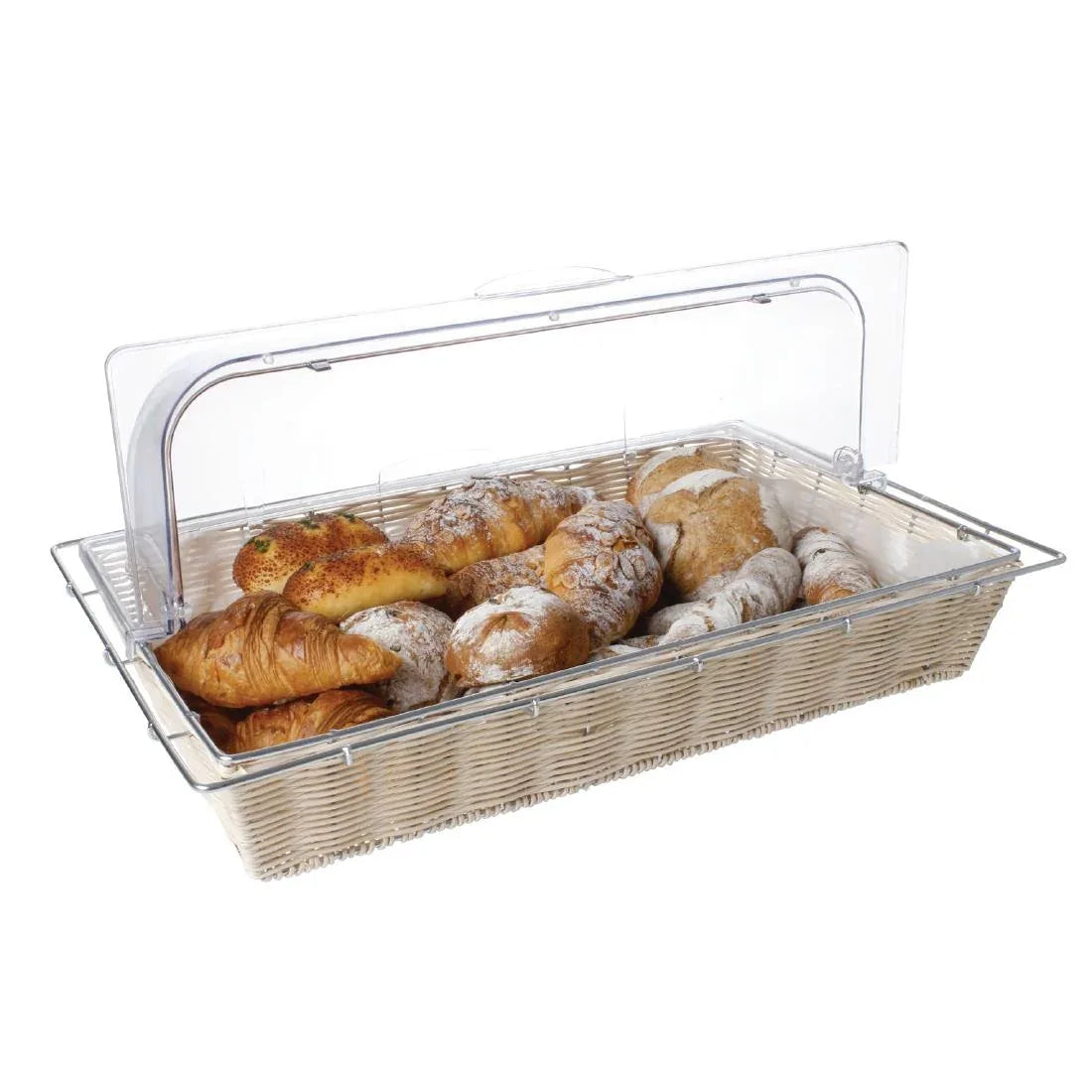 CM930 Olympia Polycarbonate Rolltop Cover GN 1/1 - JD Catering Equipment Solutions Ltd
