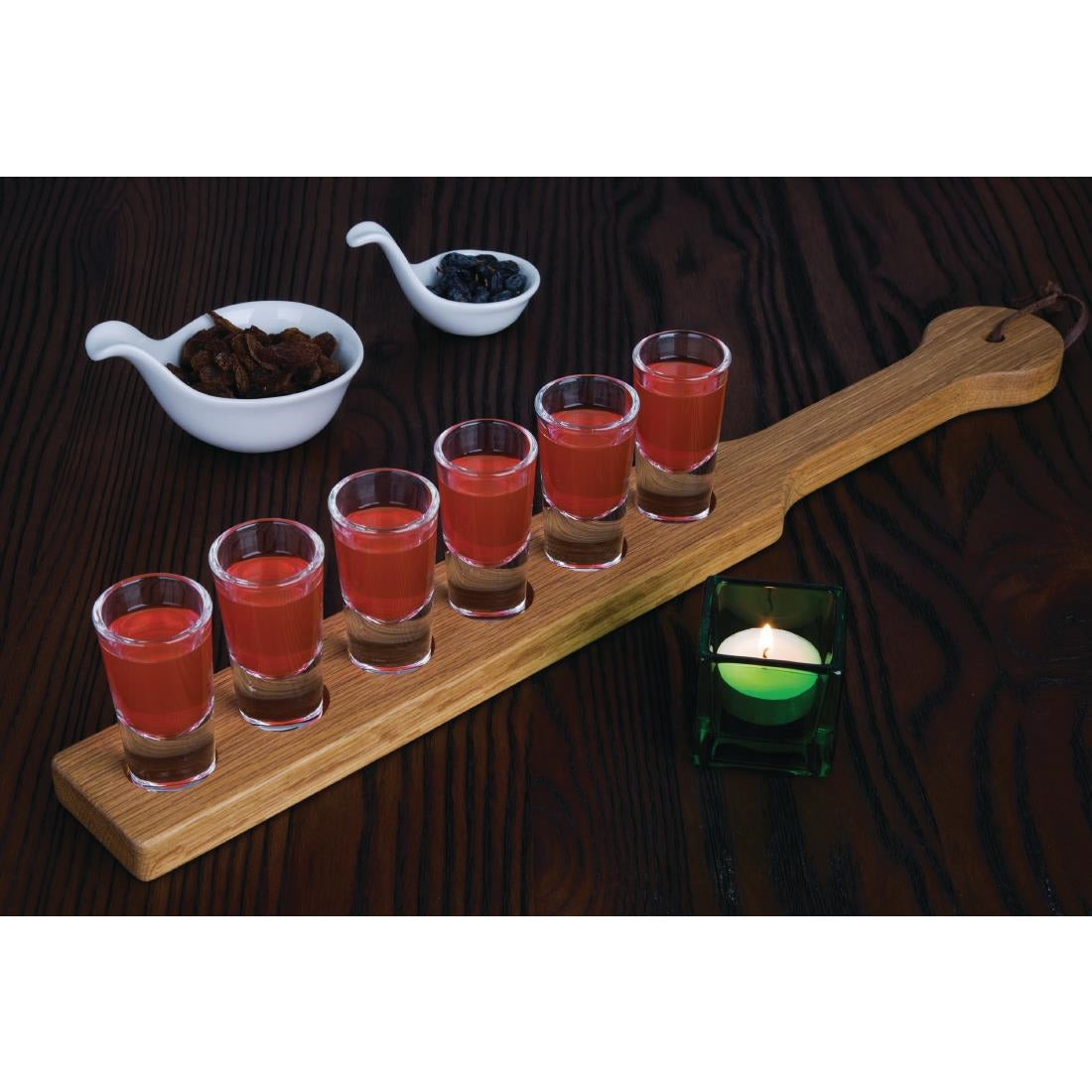 CN508 Olympia Oak Wood 6 Shot Wooden Paddle Board 500mm