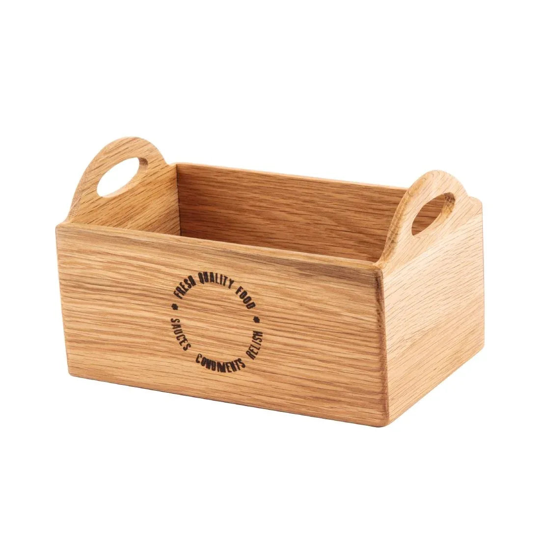 CN517 Olympia Oak Printed Table Caddy 230mm - JD Catering Equipment Solutions Ltd