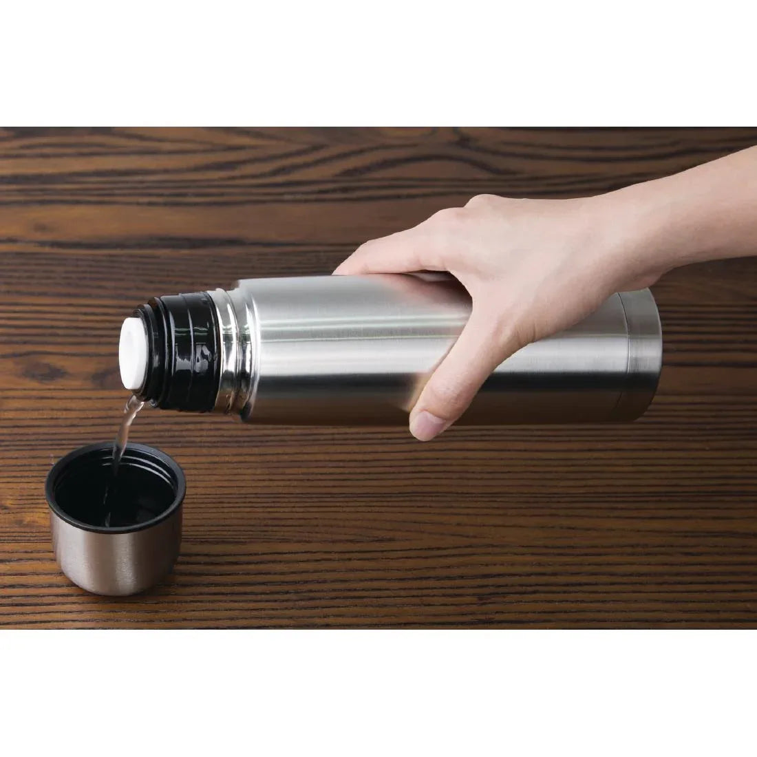 CN695 Olympia Vacuum Flask Stainless Steel - JD Catering Equipment Solutions Ltd