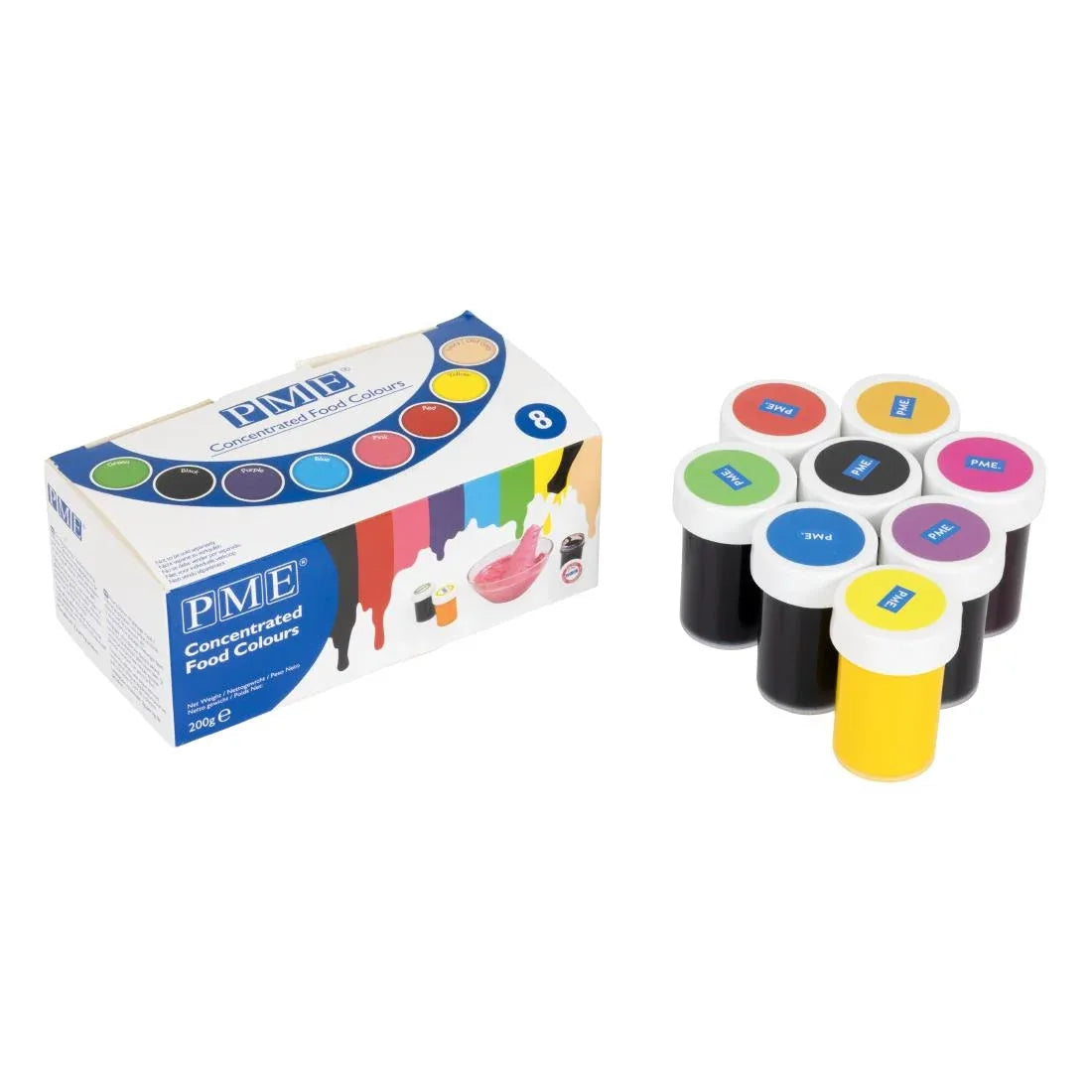 CN884 PME Paste Colours Set (Pack of 8) - JD Catering Equipment Solutions Ltd