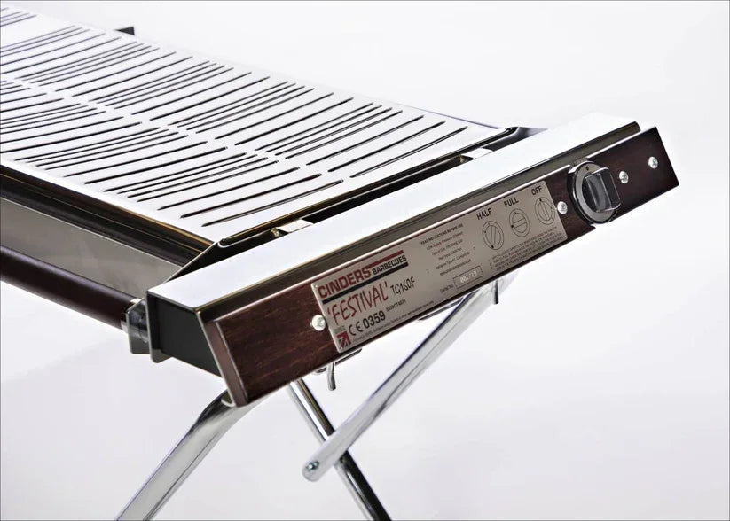Cinders FESTIVAL TG160F Propane Gas BBQ Fitted With Flame Failure Technology - JD Catering Equipment Solutions Ltd