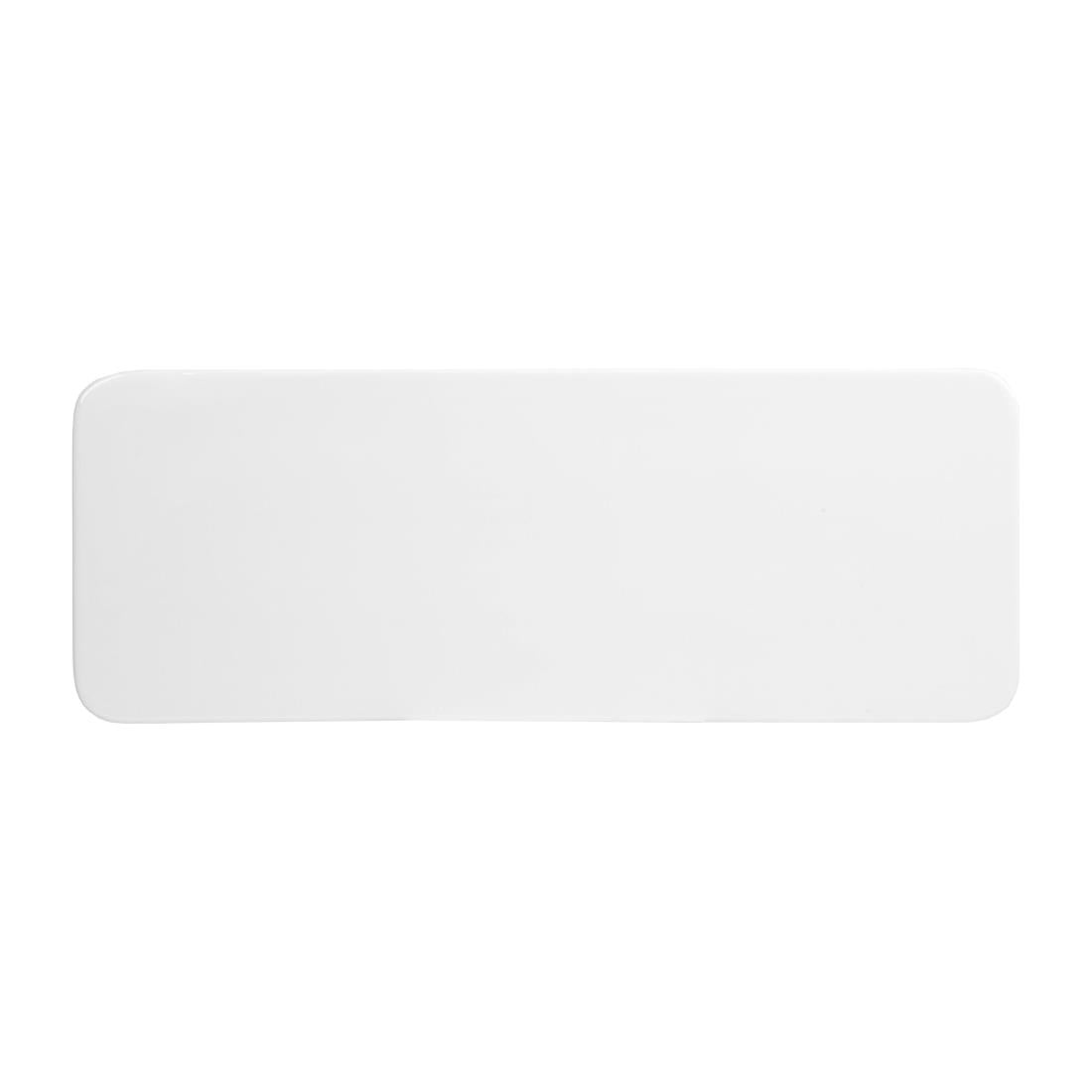 Churchill Alchemy White Rectangular Platters 376x140mm (4 Pack)