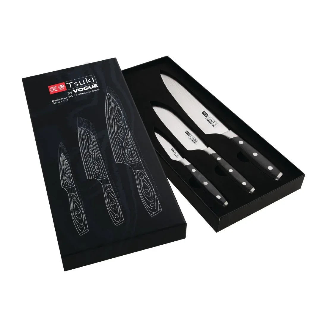 CR403 Vouge Tsuki Series 7 Three Piece Gift Set - CR403 - JD Catering Equipment Solutions Ltd