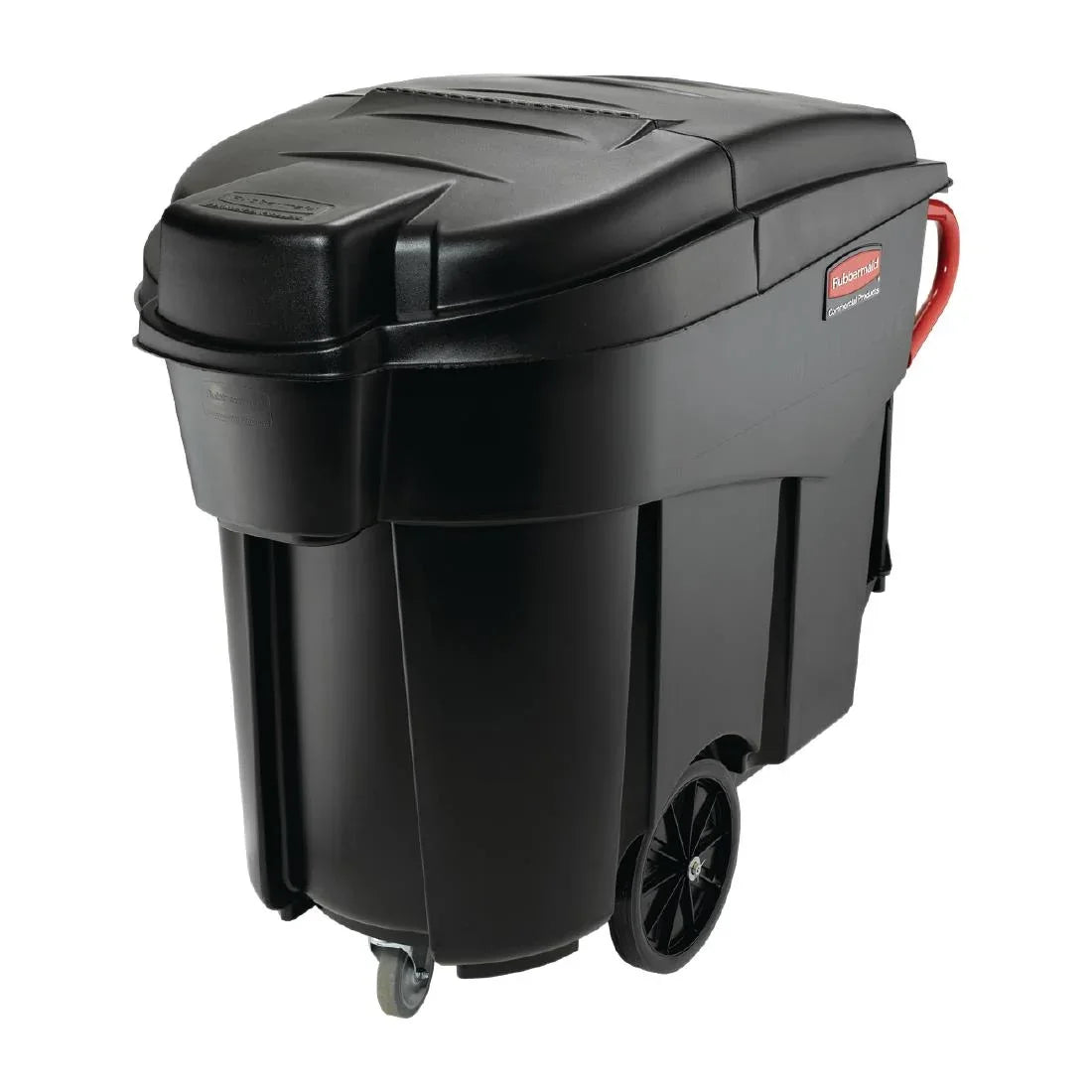 CT755 Rubbermaid Mega Brute Mobile Waste Collector Black 450Ltr - JD Catering Equipment Solutions Ltd