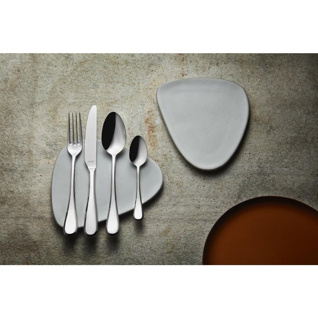 Amefa Drift Medium Soup Spoons (12 Pack)