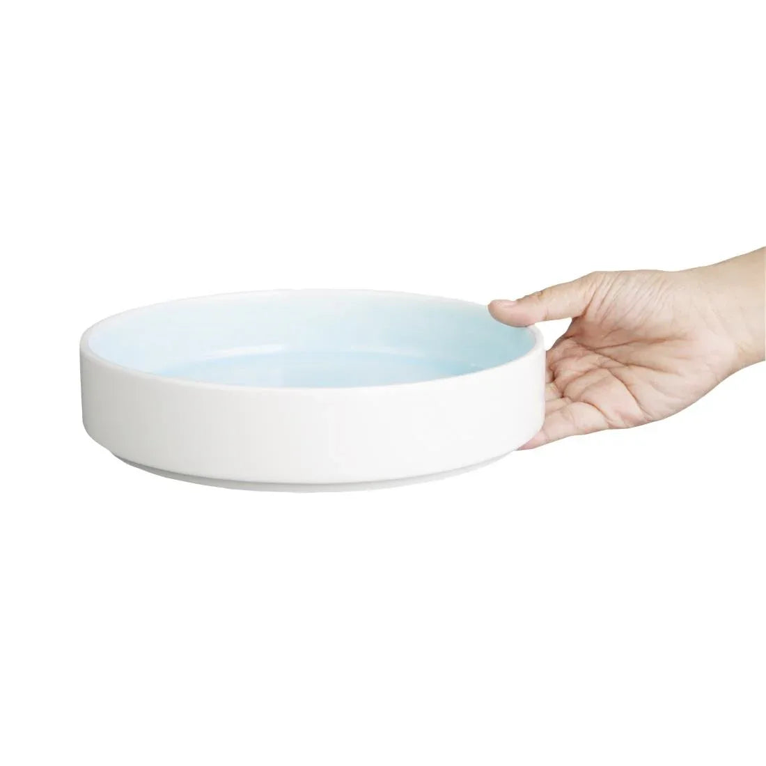CU174 Olympia Fondant Bowl Aqua - 215mm 8 1/2" (Box 4) - JD Catering Equipment Solutions Ltd