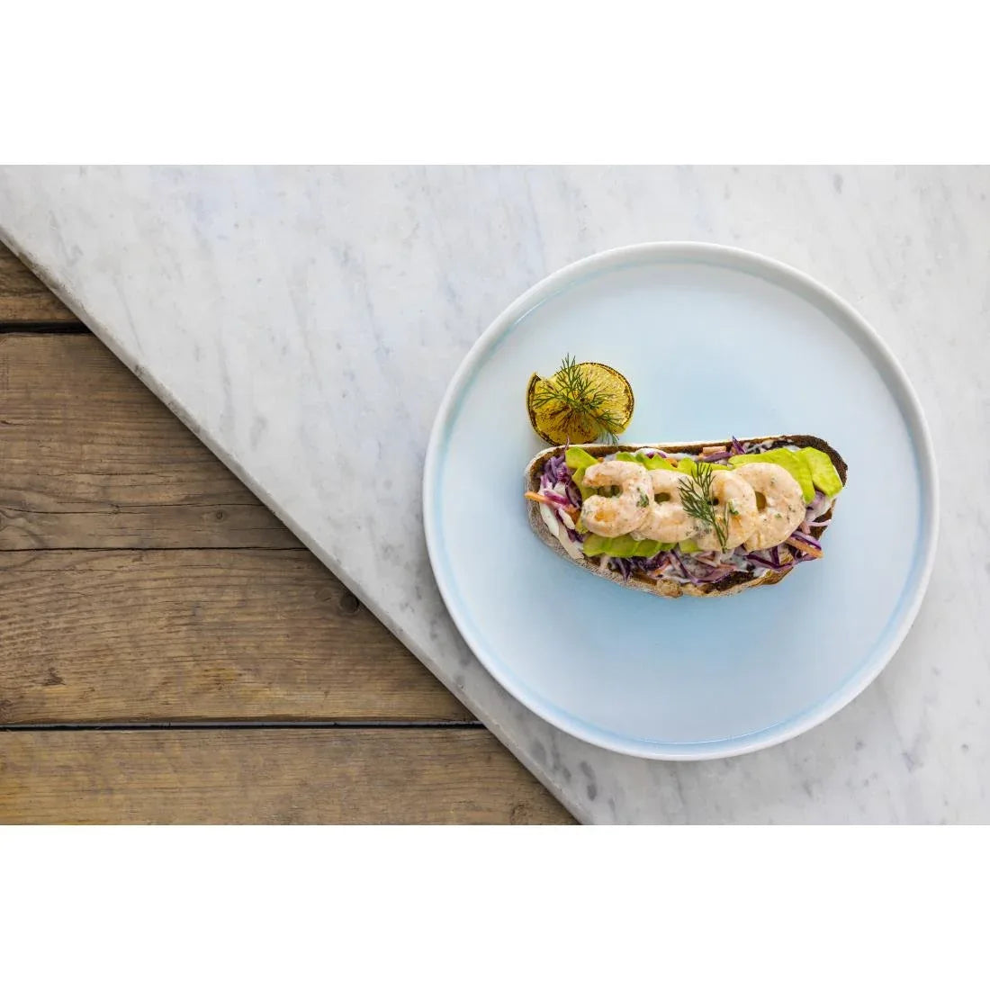 CU176 Olympia Fondant Plate Aqua - 270mm 10 2/3" (Box 4) - JD Catering Equipment Solutions Ltd