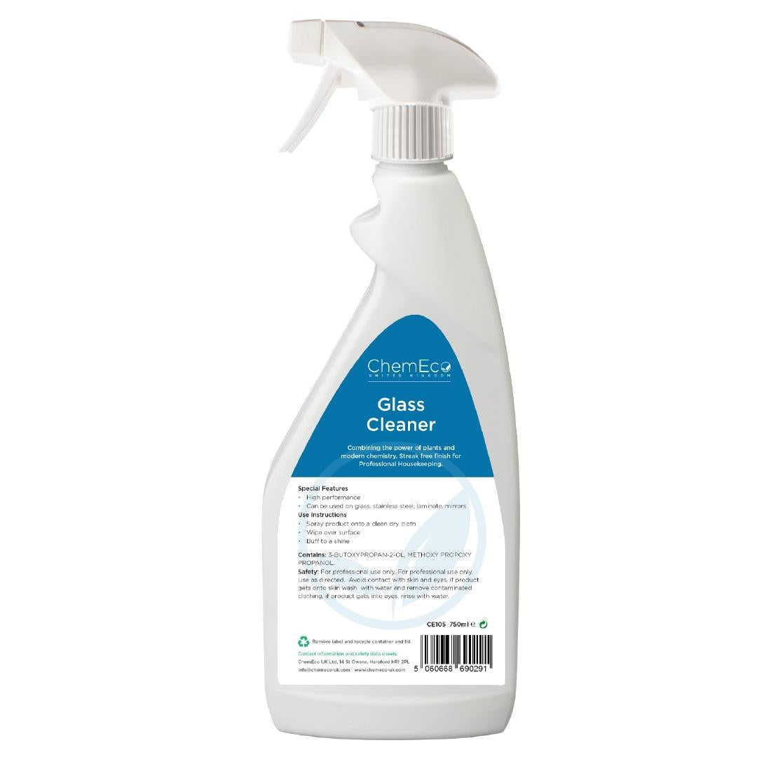 CU245 ChemEco Glass Cleaner 750ml