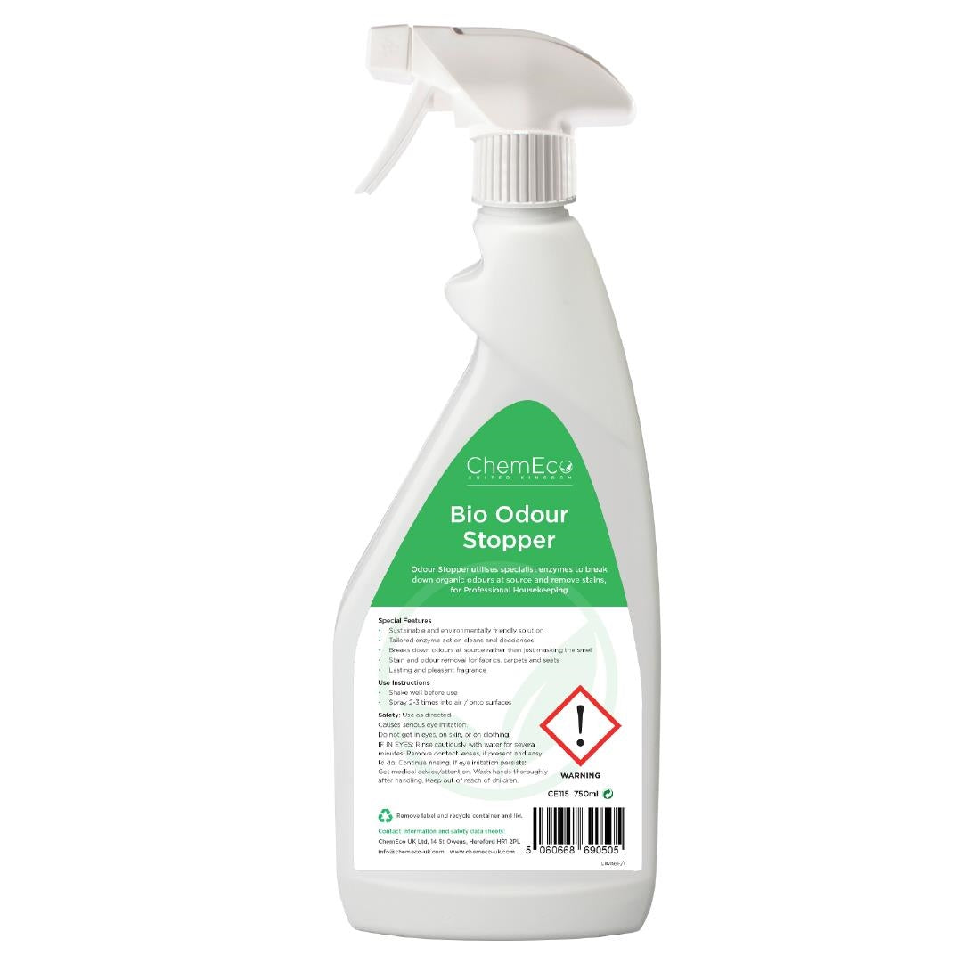 CU251 ChemEco Bio Odour Eliminator and Air Freshener 750ml