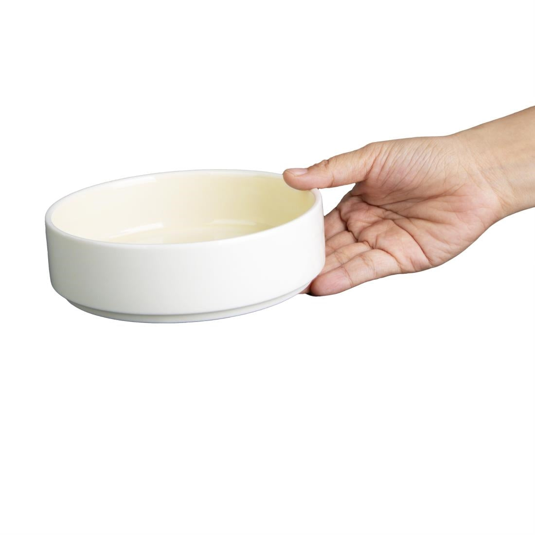 CU410 Olympia Fondant Bowl Lemon - 152mm 6" (Box 6)