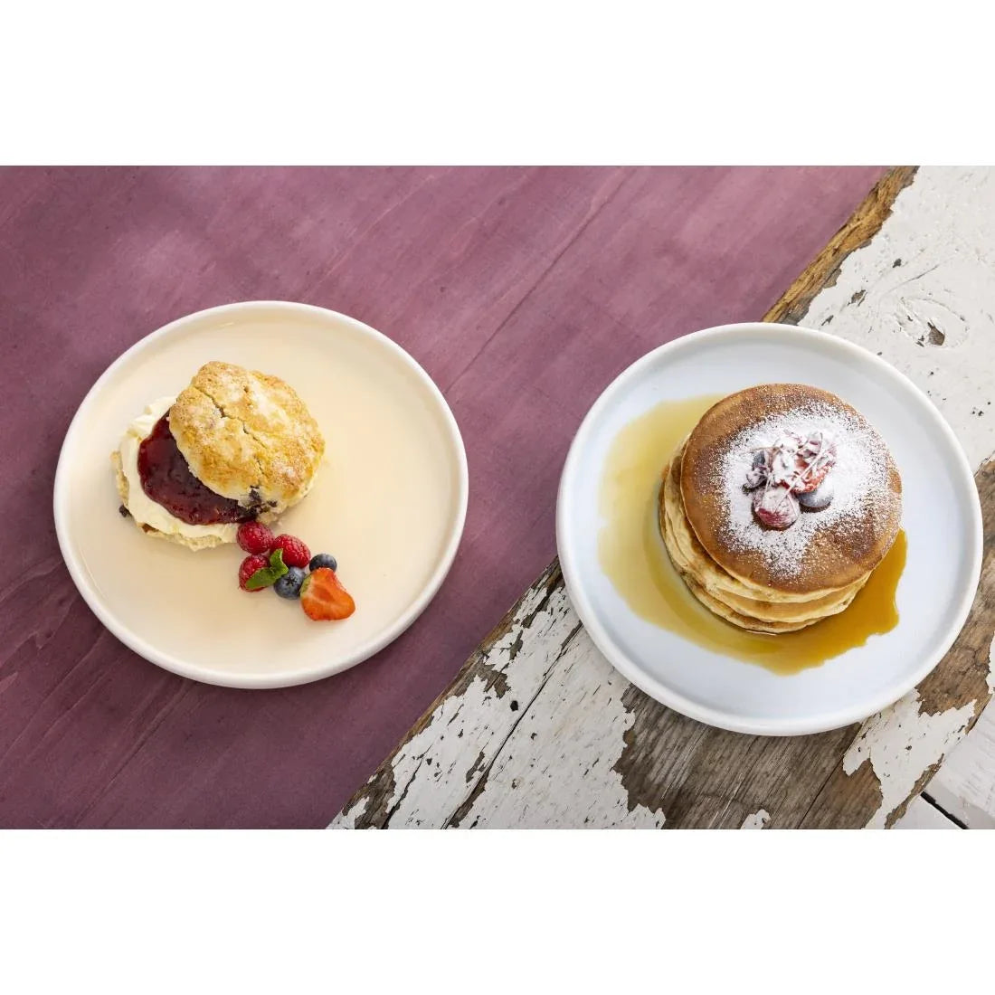 CU175 Olympia Fondant Plate Aqua - 215mm 8 1/2" (Box 6) - JD Catering Equipment Solutions Ltd