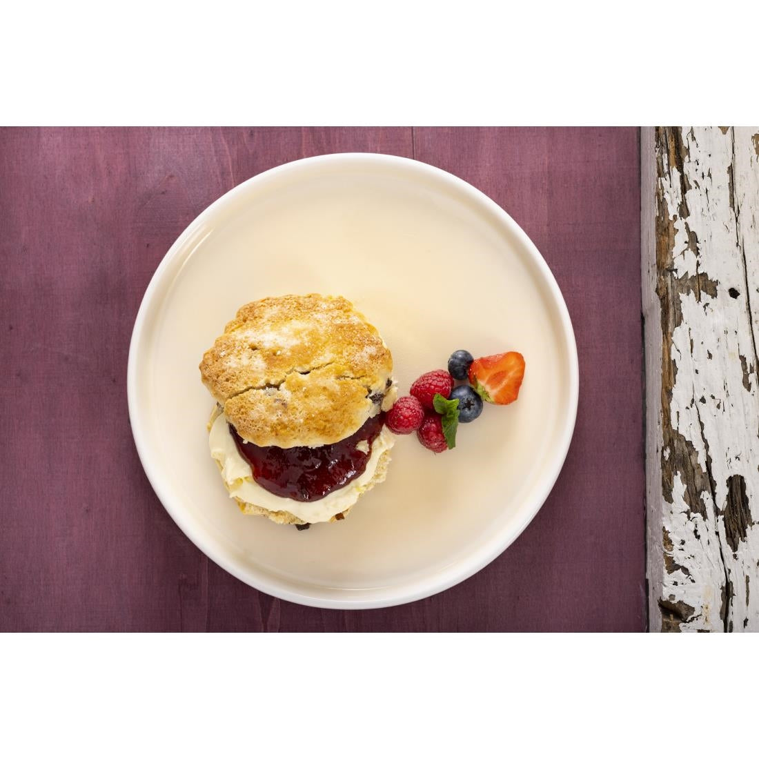 CU415 Olympia Fondant Plate Lemon - 215mm 8 1/2" (Box 6)