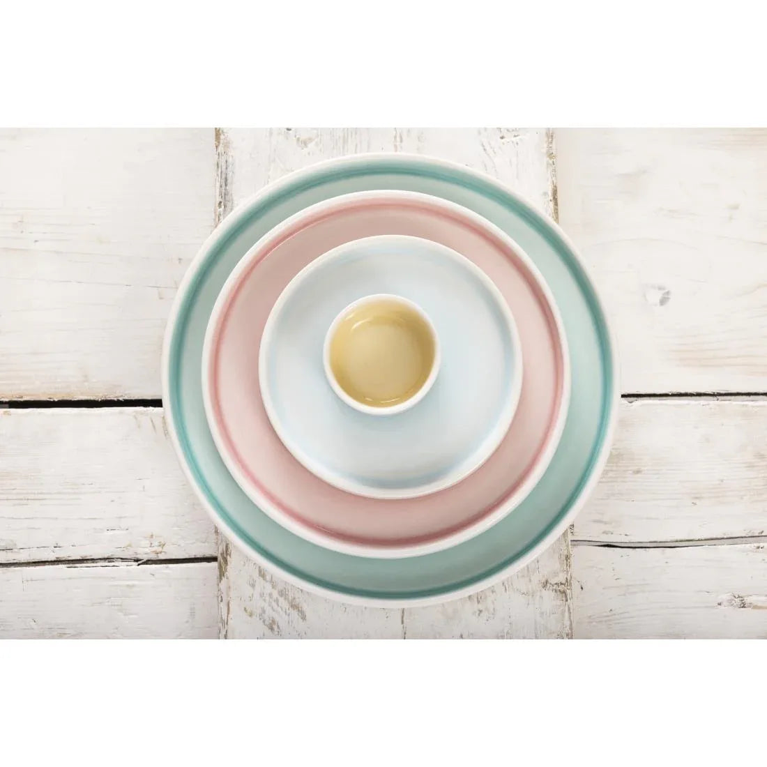 CU171 Olympia Fondant Plate Aqua - 152mm 6" (Box 6) - JD Catering Equipment Solutions Ltd
