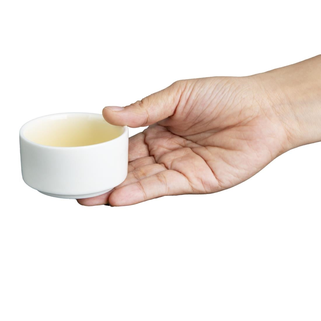 CU417 Olympia Fondant Dipping Dish Lemon - 70mm 2 3/4" (Box 12)