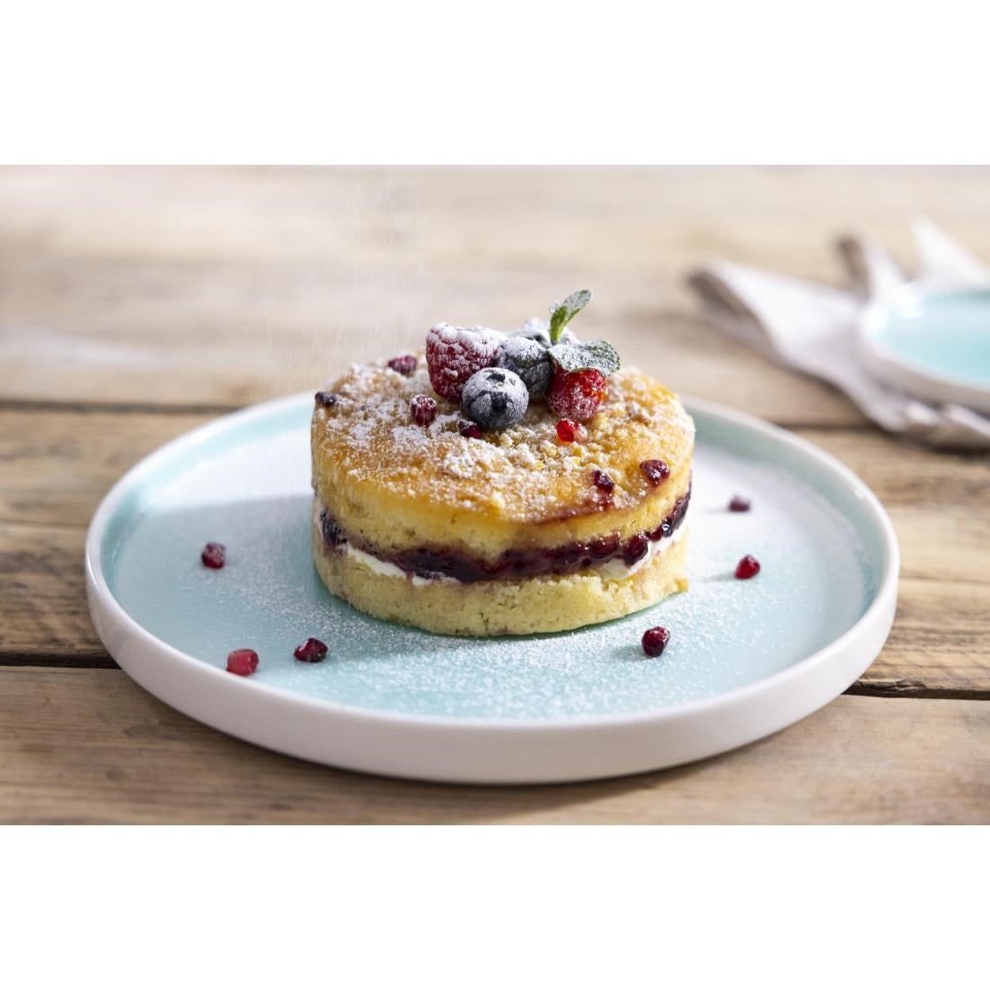 CU434 Olympia Fondant Plate Mint - 270mm 10 2/3" (Box 4)