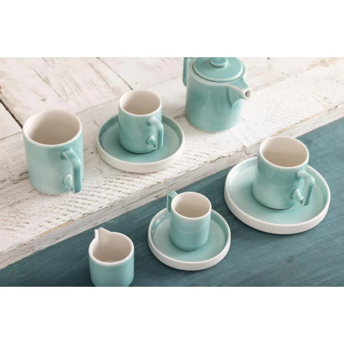 CU445 Olympia Fondant Saucer Mint - 152mm 6" for CU444 (Box 6) - JD Catering Equipment Solutions Ltd