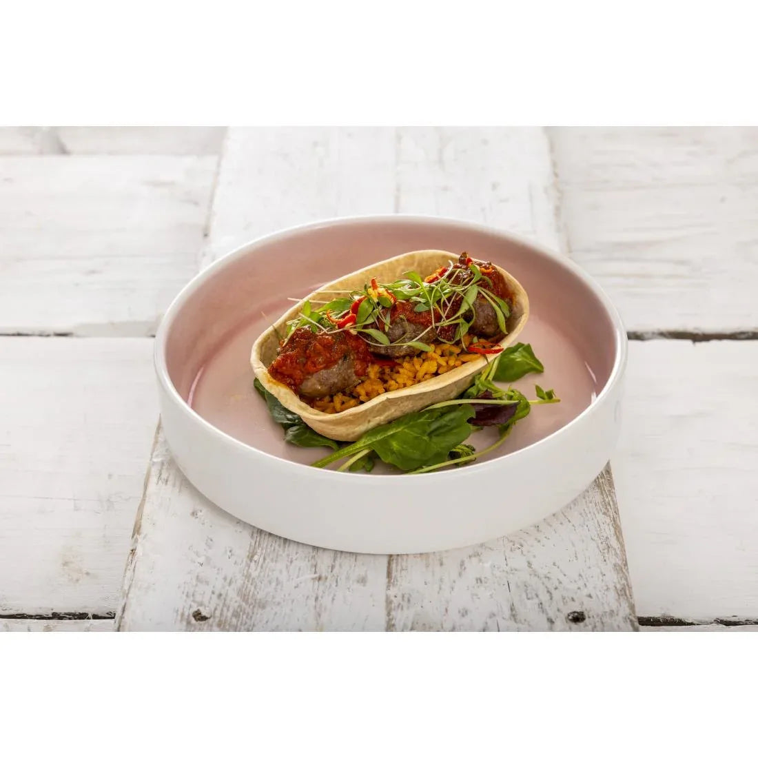 CU450 Olympia Fondant Bowl Pink - 215mm 8 1/2" (Box 4) - JD Catering Equipment Solutions Ltd