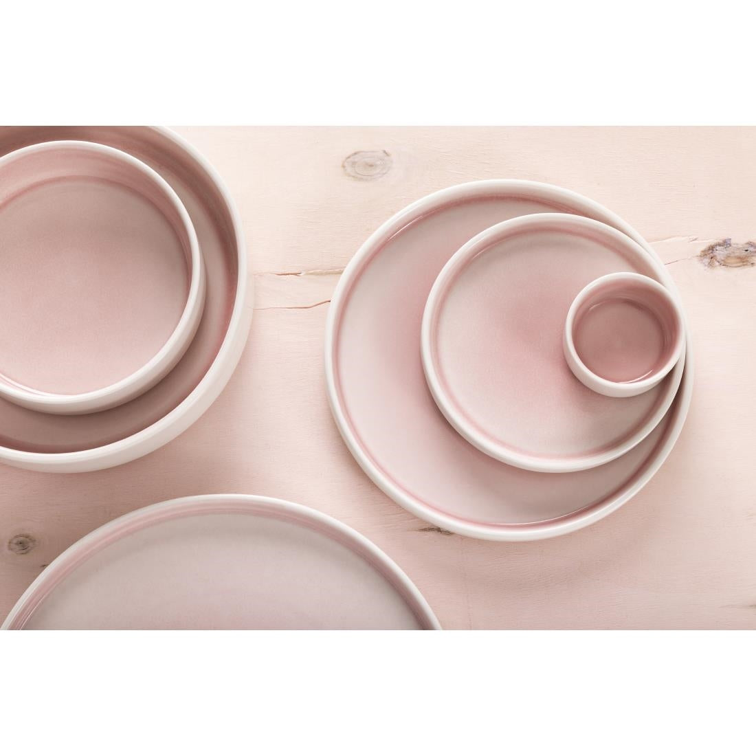 CU451 Olympia Fondant Plate Pink - 215mm 8 1/2" (Box 6)