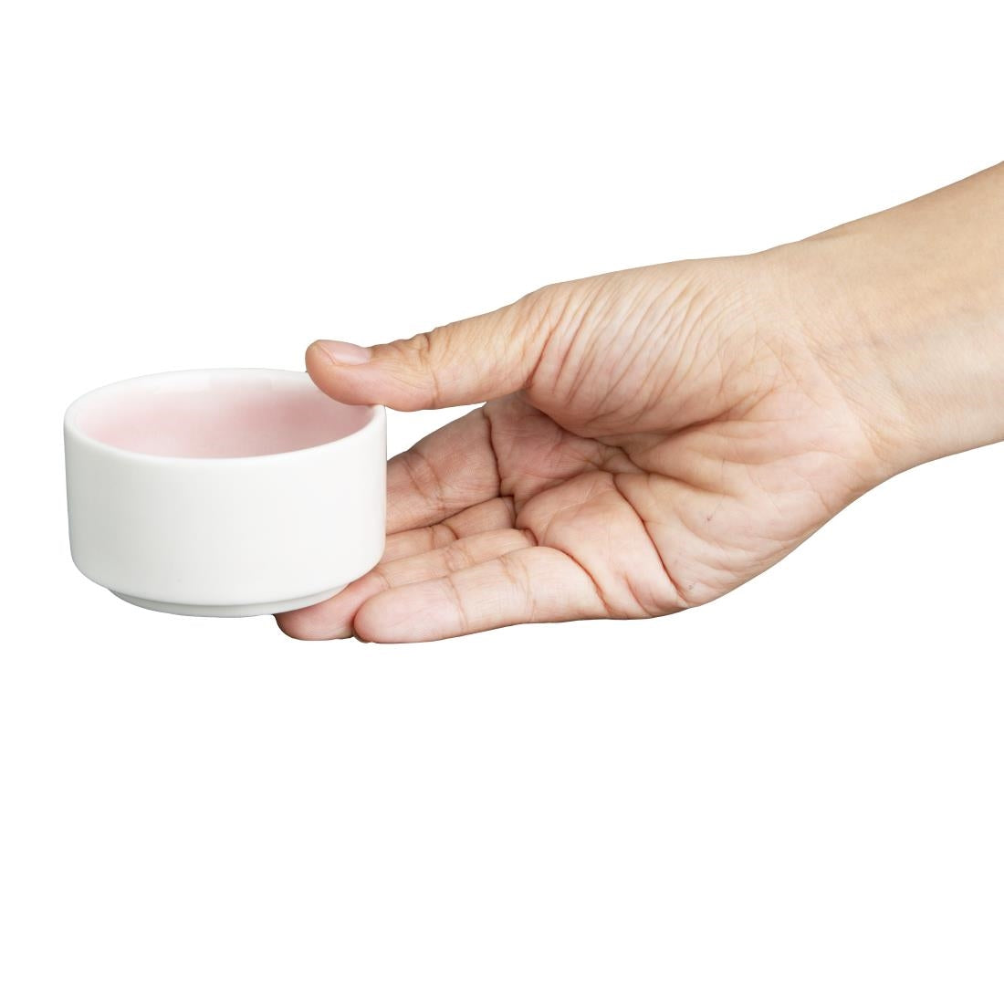 CU453 Olympia Fondant Dipping Dish Pink - 70mm 2 3/4" (Box 12)