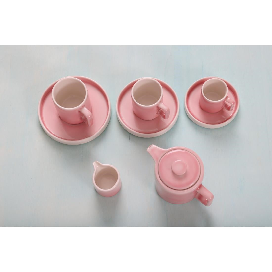 CU461 Olympia Fondant Saucer Pink - 135mm 5 1/3" for CU460 (Box 6)
