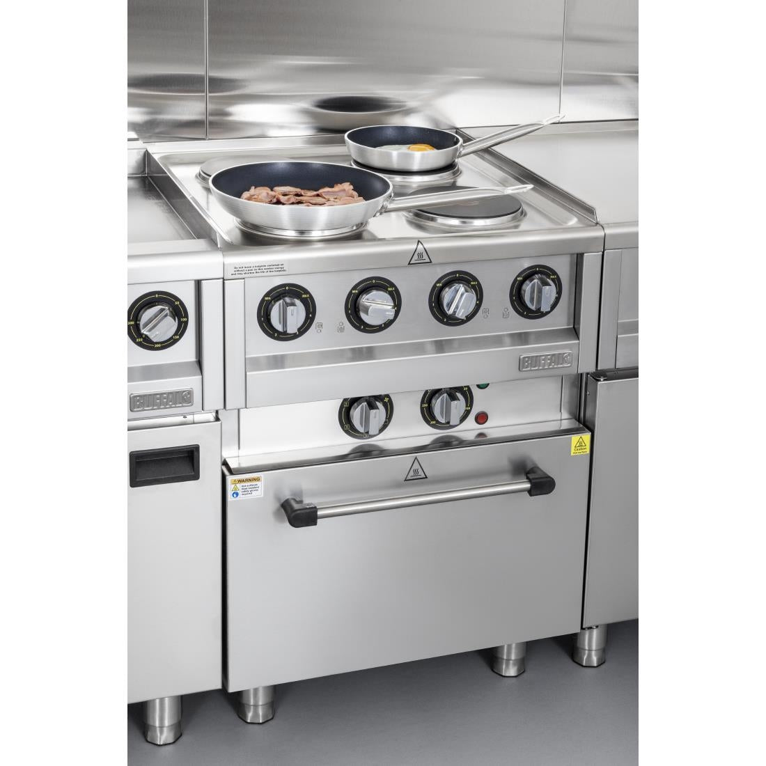 SA808 Buffalo 600 Series 4 Plate Electric Convection Oven Range