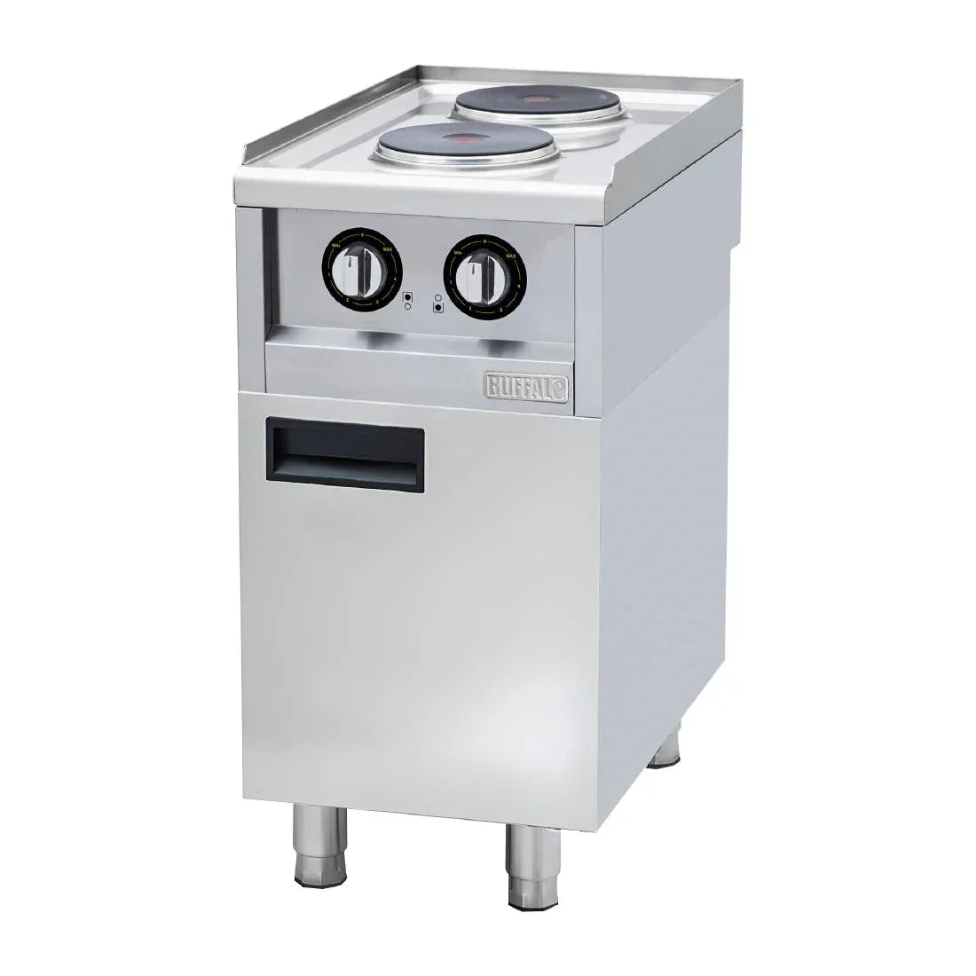 CU472 Buffalo 600 Series 2 Ring Electric Hob - JD Catering Equipment Solutions Ltd