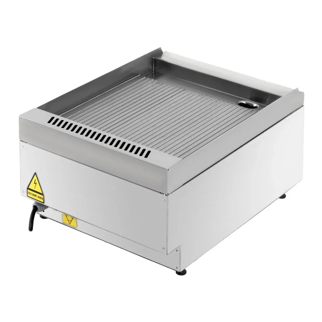 CU474 Buffalo 600 Series Ribbed Electric Griddle 400mm - JD Catering Equipment Solutions Ltd
