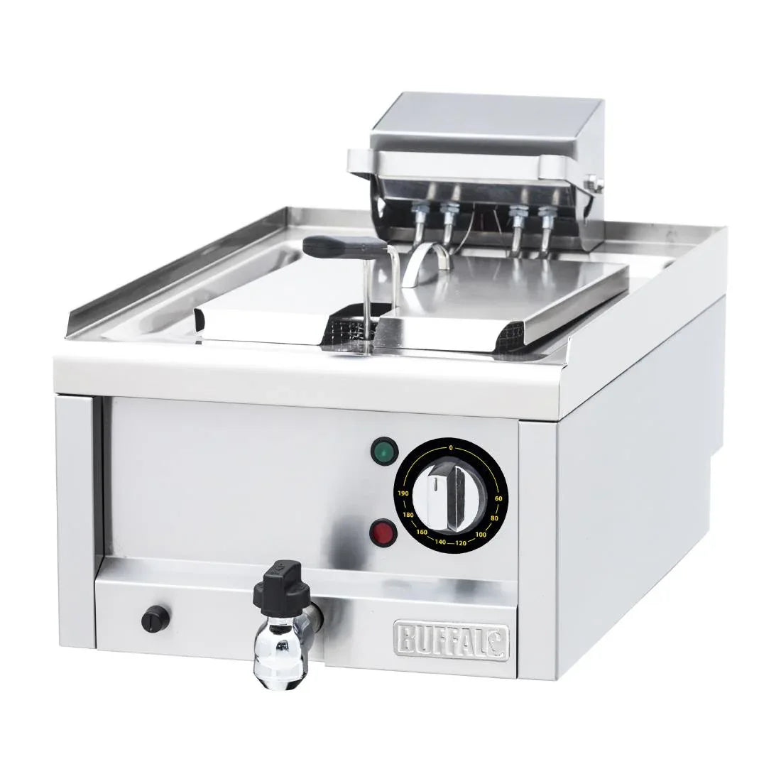 CU476 Buffalo 600 Series Single Tank Electric Fryer 8Ltr - JD Catering Equipment Solutions Ltd