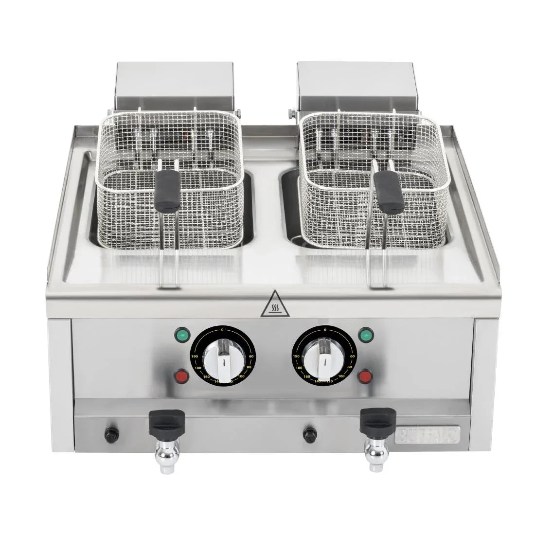 CU477 Buffalo 600 Series Twin Tank Electric Fryer 2 x 8Ltr - JD Catering Equipment Solutions Ltd