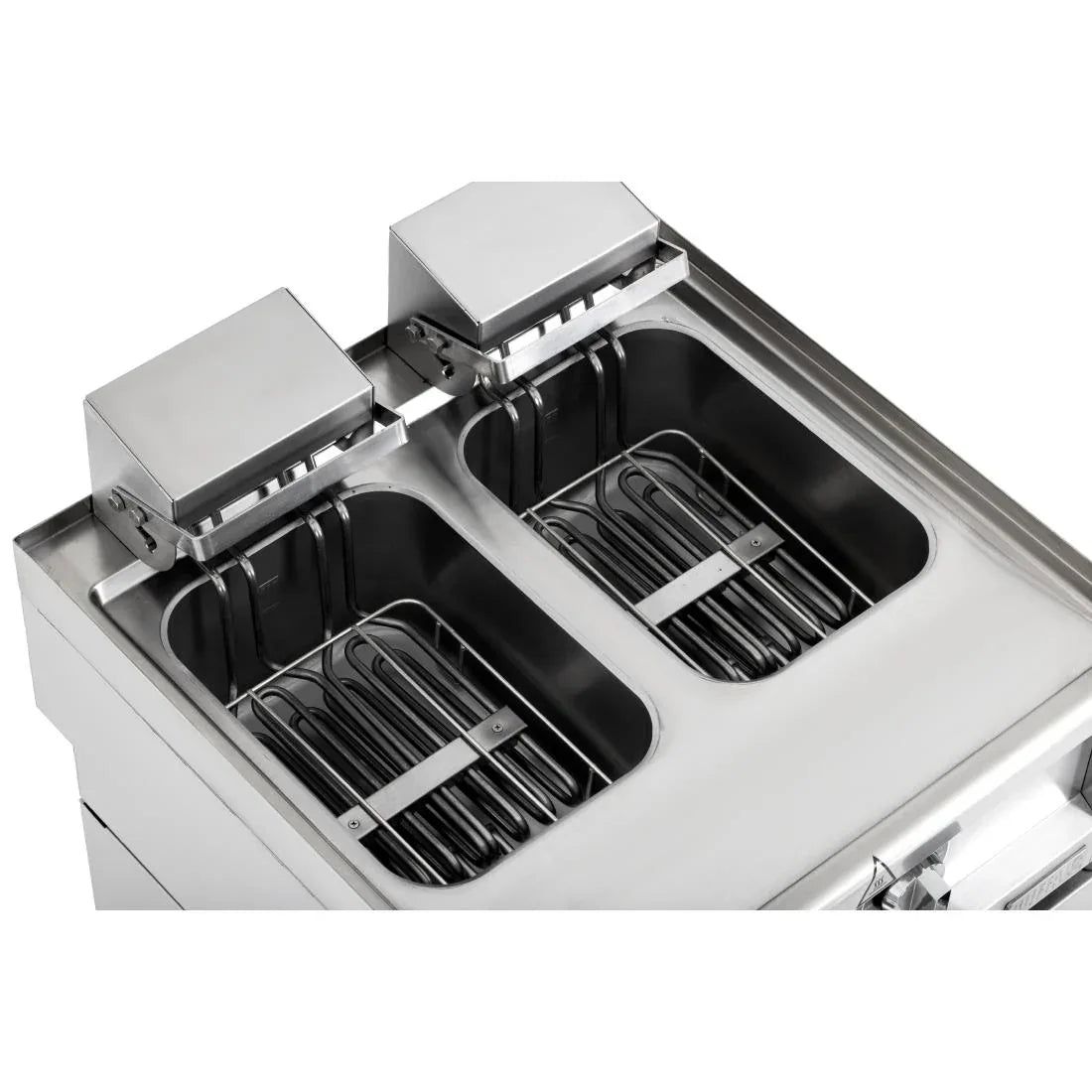 CU477 Buffalo 600 Series Twin Tank Electric Fryer 2 x 8Ltr - JD Catering Equipment Solutions Ltd