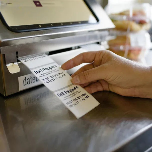 CU585 DateCodeGenie Removable Labels 2x2" Plain (2x750 Rolls) - JD Catering Equipment Solutions Ltd