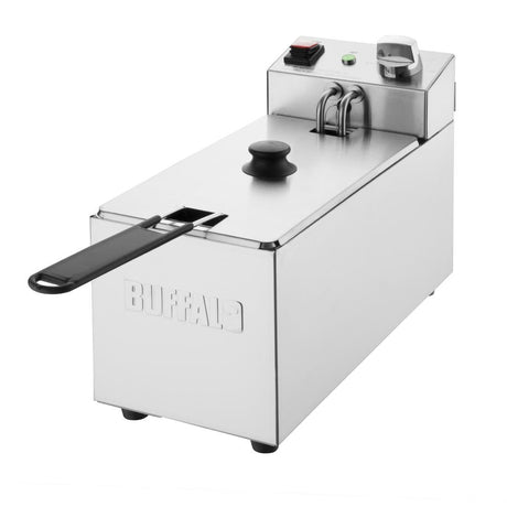 CU614 Buffalo Single Tank Single Basket 3Ltr Countertop Fryer 2kW