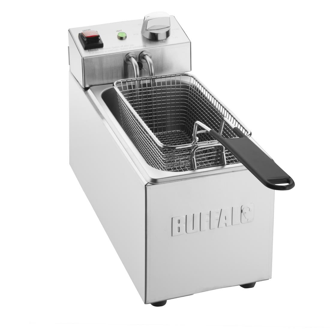CU614 Buffalo Single Tank Single Basket 3Ltr Countertop Fryer 2kW