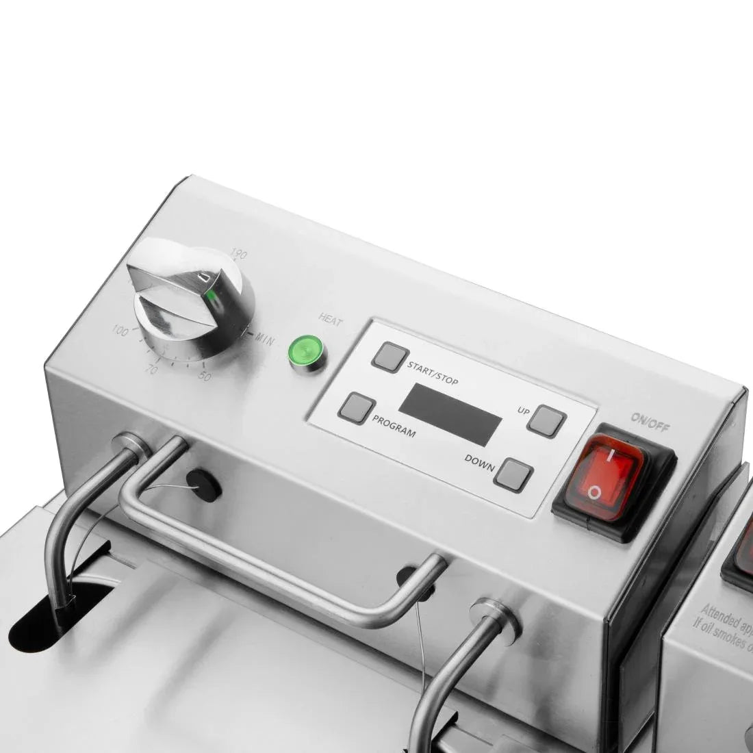 CU624 Buffalo Double Electric Fryer with Timer 2x5Ltr