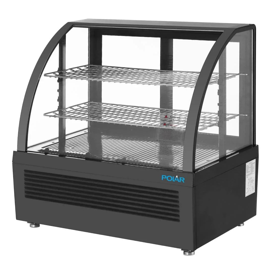 CU636 Polar C-Series Countertop Display Fridge Black 100Ltr