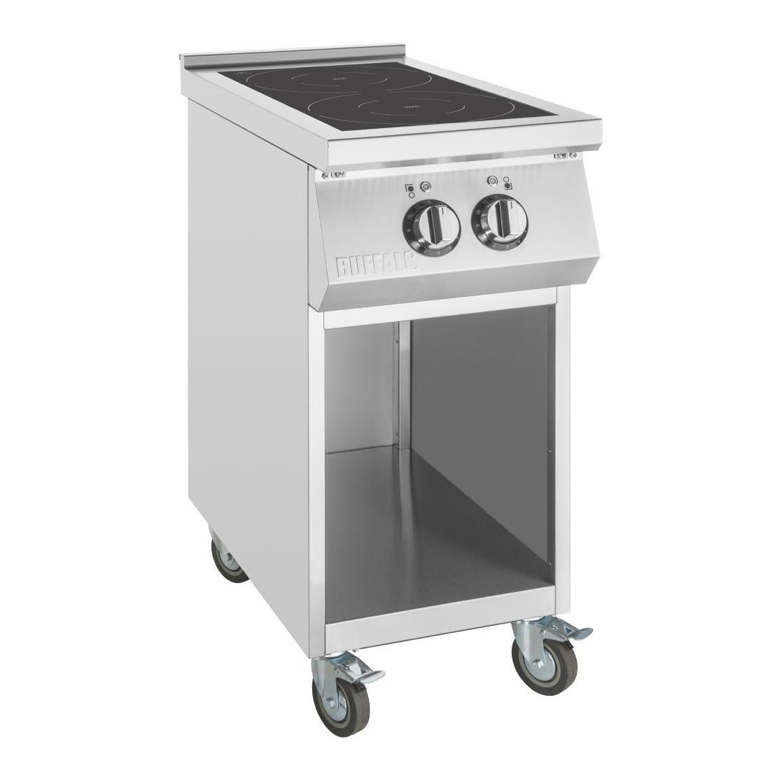 CU899 Buffalo Freestanding Double Zone Induction Hob 2 x 3.5kW Single Phase