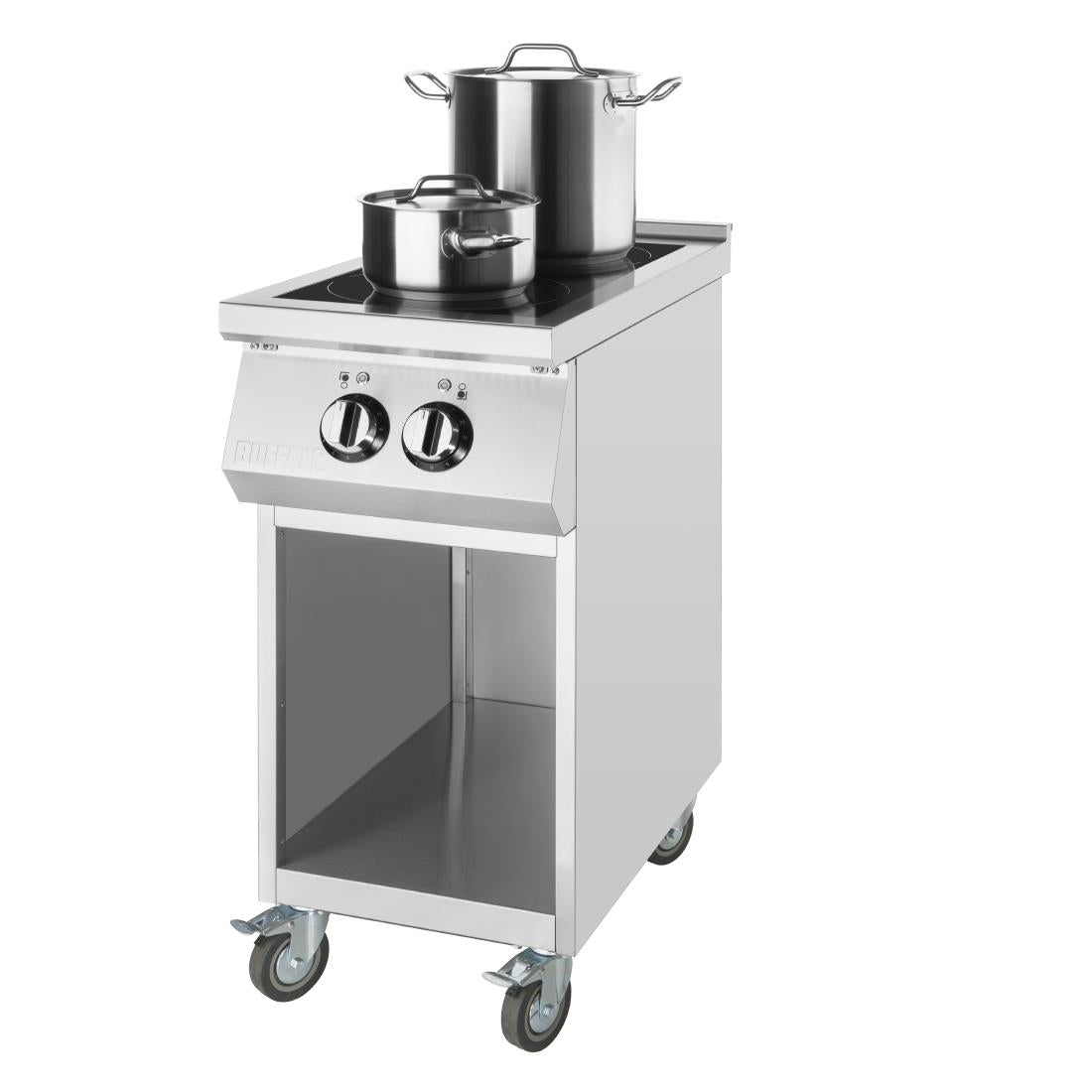 CU899 Buffalo Freestanding Double Zone Induction Hob 2 x 3.5kW Single Phase