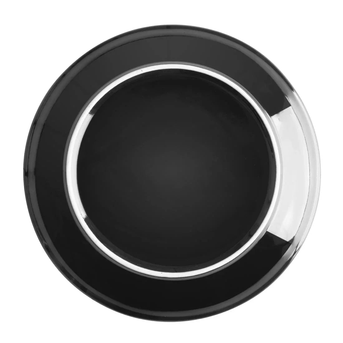 CU950 Olympia Cafe Coupe Plate Black - 200mm 8" (Pack of 12) - JD Catering Equipment Solutions Ltd
