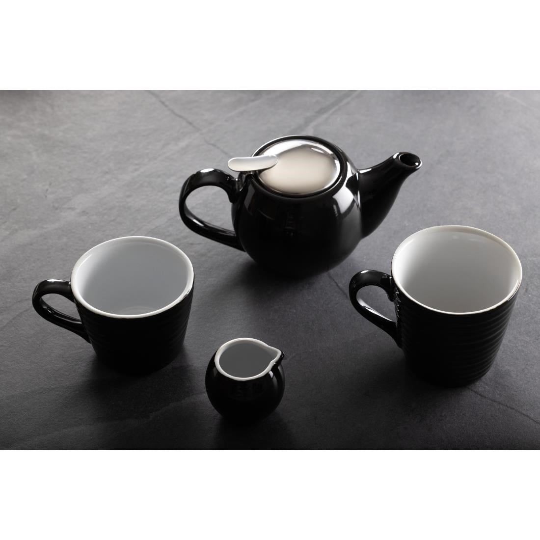 CU951 Olympia Cafe Milk Jug Black - 70ml 2.36fl oz (Pack of 6)